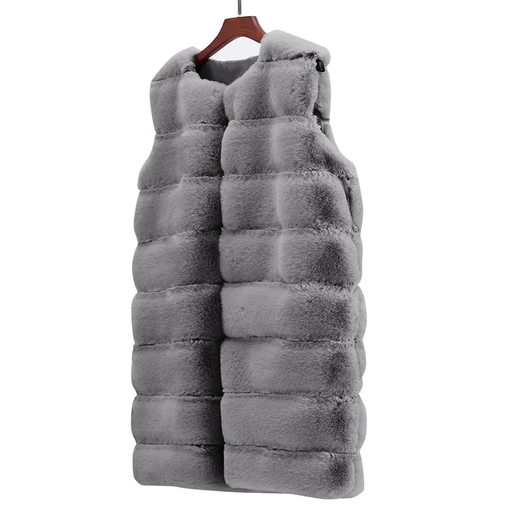 Cotton-Padded Plush Vest